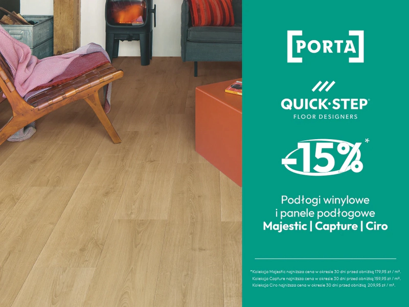 Promocja wybrane panele laminowane i winylowe Quick-Step w p