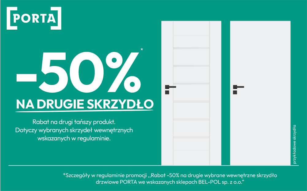 -50 na drugie skrzydło PORTA